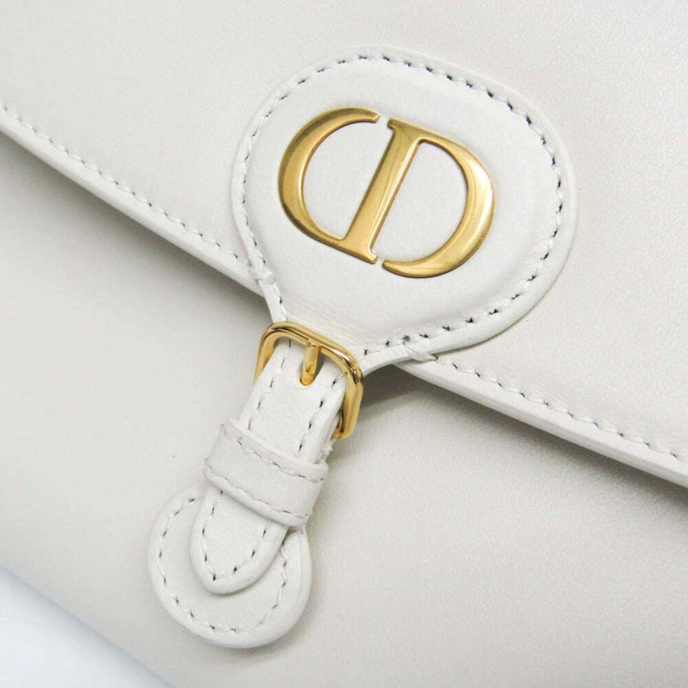 CHRISTIAN DIOR White Leather Shoulder Bag - Picture 11 of 16